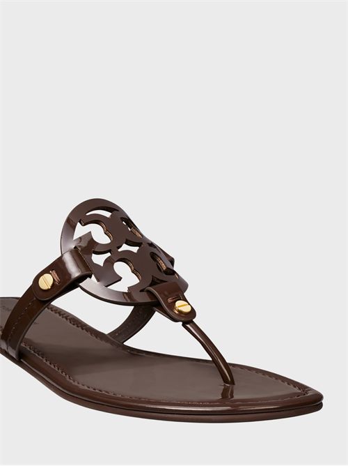Miller sandal in patent leather with logo detail TORY BURCH | 50008647212